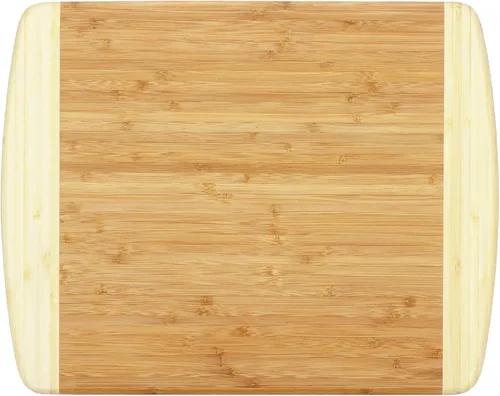 Vista 10 de Totally Bamboo Tabla de panadería reversible y bloque de carnicero tallado con ranuras para jugos