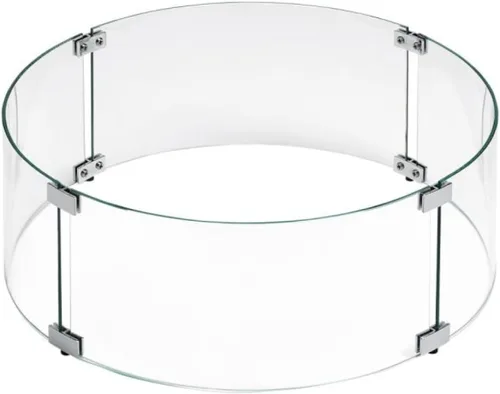 Vista 11 de American Fireglass Protector de llama de vidrio templado para sartenes rectangulares de 18 x 6 pulgadas Protector contra viento para exteriores