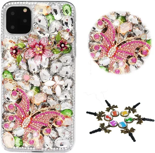 Vista 36 de Sparkle - Funda para teléfono compatible con Samsung Galaxy Z Flip 2 5G, elegante, hecha a mano con diamantes de imitación, diseño de ballet, niña