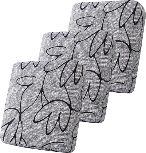 Vista 12 de Smiry Fundas de cojín de sofá estampadas, fundas elásticas suaves para sofá, fundas de sofá lavables antideslizantes, protector de muebles para Beige