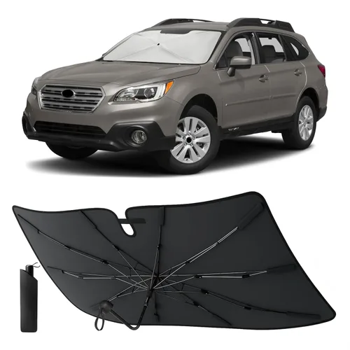 Vista 11 de EcoNour Parasol plegable para parabrisas de Mazda 3 2014-2016 2017 2018, parasol para ventana delantera de automóvil, protección UV, bloqueador