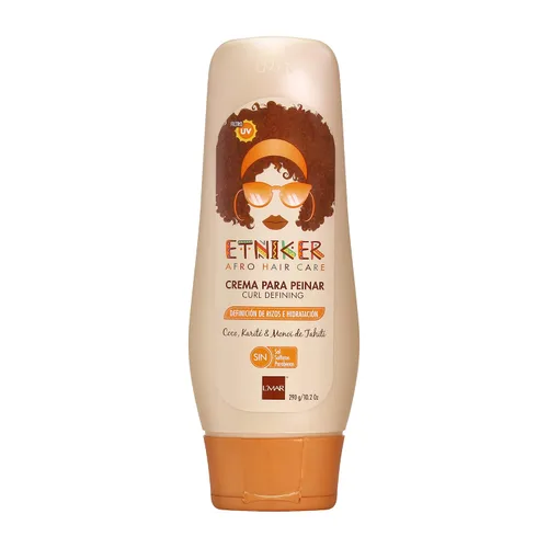Vista 5 de ETNIKER - Set de champú nutritivo y crema para peinar Cabello afro texturizado, rizado y ondulado Limpia, hidrata, nutre y define Coco