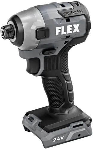 Vista 10 de FLEX FX1331-1A taladro inalámbrico sin escobillas de 24V 1/4-pulgada compacto con modo de tornillo autoperforante, kit con batería de litio de 2.5Ah