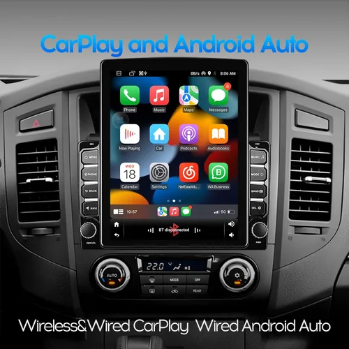 Vista 4 de 9.7 "4Core IPS 2+32GB IPS pantalla vertical Android Car Radio Audio Video Receptores estéreo para 2Din Raido modelo con CarPlay Android Auto WiFi BT