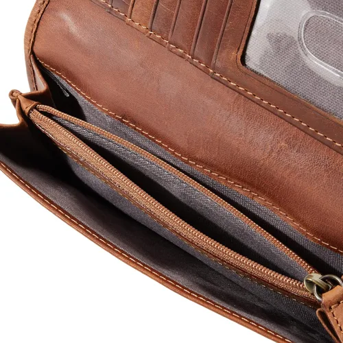 Vista 5 de FRYE Cartera de piel Melissa Continental Snap