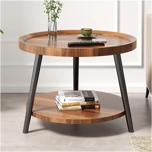 Vista 3 de Mesa de centro moderna Nórdica Pequeña Mesa de centro Mesa auxiliar Sofá Sala de estar Hogar Pequeño Apartamento Mesita de noche Esquina Varios