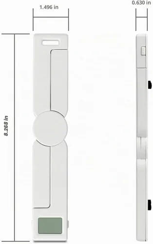 Vista 7 de Báscula de alimentos portátil, báscula de viaje para alimentos, pequeña báscula digital plegable de cocina para alimentos, báscula de bolsillo mini