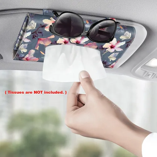 Vista 2 de CaseBot - Soporte de pañuelos para visera de coche, soporte de servilletas para visera de sol, porta mascarillas para coche, caja de pañuelos