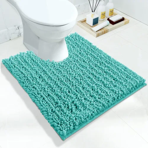 Vista 152 de Yimobra Alfombras de Baño Antideslizantes Lavables - Alfombra de Baño de Chenilla Ultra Suave Absorbente, Alfombra Peluda de Secado Rápido para Negro