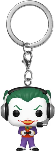 Vista 2 de Funko Pocket Pop! Llavero El Joker (Gamer) Exclusivo
