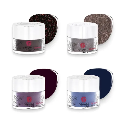 Vista 7 de Revel Nail Polvo de inmersión, esmalte de uñas de polvo nude, polvo de inmersión resistente a las virutas con vitamina E y calcio, manicura