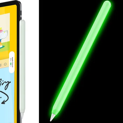 Vista 26 de AHASTYLE Funda Duotone para Apple Pencil de 2ª generación y Apple Pencil Pro (2024) Funda protectora ultra delgada de silicona compatible con carga
