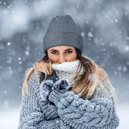 Vista 7 de Gorro de punto cálido para hombre y mujer, para invierno, otoño, verano, primavera