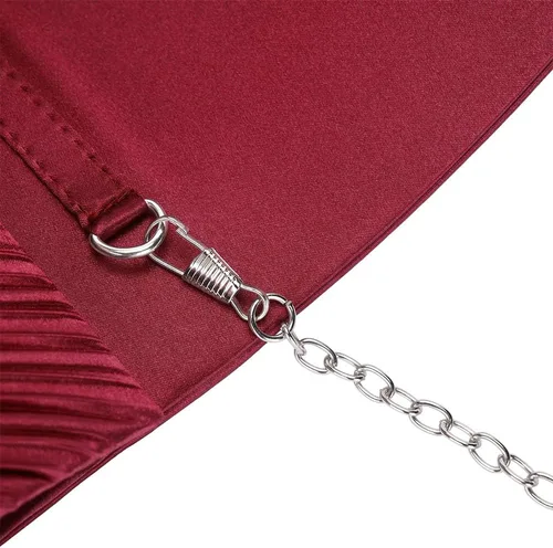 Vista 7 de ERIJUNOR Bolsos clásicos de satén plisados de noche con diamantes de imitación, bolsos cruzados para fiesta, graduación, boda, para mujer