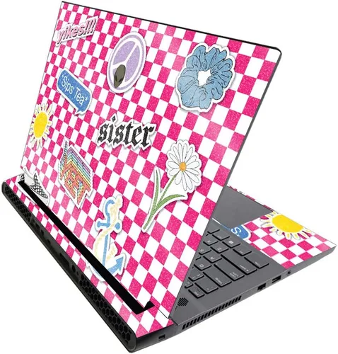 Vista 574 de MightySkins - Skin brillante con purpurina para Alienware M17 R3 (2020) y M17 R4 (2021) - Diversión de los años 90 Acabado duradero con purpurina