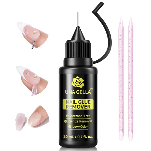 Vista 8 de UNA GELLA Nail Glue Remover for Press On Nails 20ml Pinpoint Acetone-Free