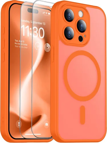 Vista 41 de SPIDERCASE Funda magnética translúcida diseñada para iPhone 11, con 2 protectores de pantalla de vidrio templado, antihuellas, para iPhone 11 de 6.1