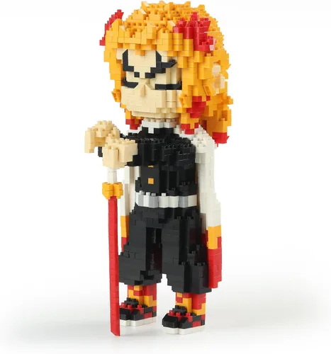 Vista 11 de MACTANO Figura de anime Giyuu Tomioka Mini bloques de construcción