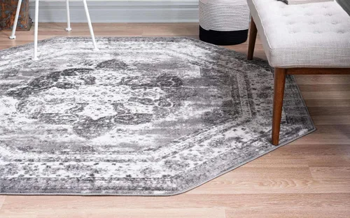 Vista 569 de Unique Loom Sofia Collection - Alfombra de área - Salle Garnier (3' 3" x 5' 3" Rectángulo, Turquesa/Azul)