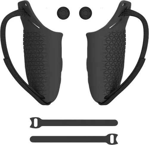 Vista 8 de CNBEYOUNG Funda de agarre para control táctil compatible con Quest 2, funda de mango antitiramiento, accesorios Quest 2 con correa ajustable