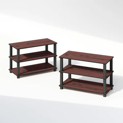 Vista 30 de Furinno Turn-N-Tube Organizador de encimera de cocina, estante organizador de encimera de esquina de 2 niveles, estante esquinero, para cocina