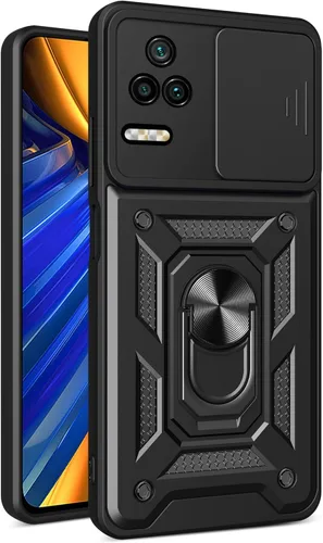 Vista 151 de Compatible con Tecno Pova Neo 2 Bracket Shell, con cubierta deslizante para lente de cámara compatible con Tecno Pova Neo 2 LG6n Case Negro