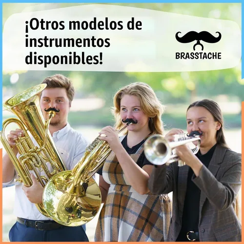 Vista 5 de Sax-stache - Bigote con clip para saxofón (Alto)