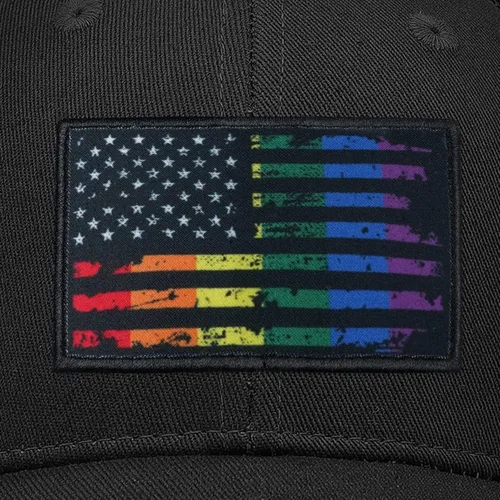 Vista 2 de American Flag Hat Pride Hat LGBT Baseball Cap