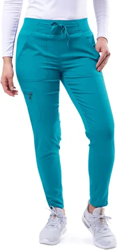 Vista 9 de Adar Pro Scrubs para mujeres - Pantalones de uniforme médico tipo jogger de yoga supremos Manzana