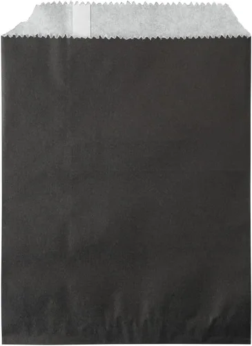 Vista 2 de Restaurantware Bag Tek - Bolsas de sándwich de 7 x 5 pulgadas, 100 bolsas de panadería a prueba de grasa, desechables para microondas, papel negro
