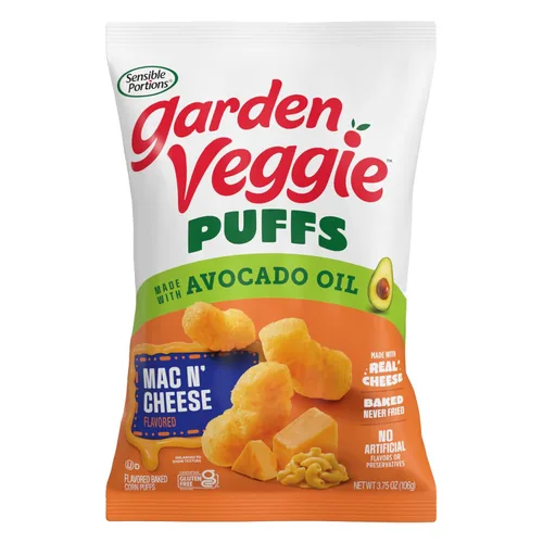 Vista 13 de Sensible Portions Garden Veggie Puffs, hecho con aceite de aguacate, aperitivo sin gluten, aperitivos para niños y familias, sabor rancho de eneldo