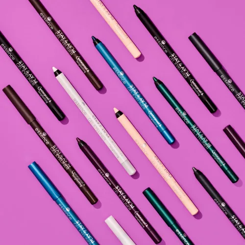 Vista 8 de essence - Delineadores de ojos en gel Stay & Play 03 Silky Nude & 02 But First Espresso Bundle Vegano y libre de crueldad animal