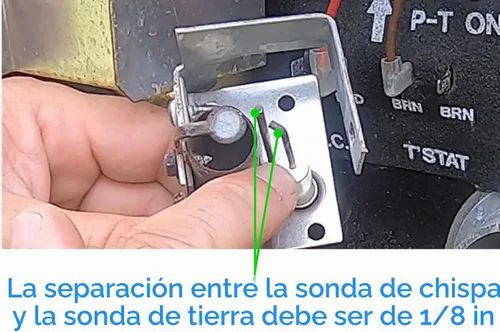 Vista 4 de 93868 Electrodo de encendido para calentador de agua con sonda de chispa, piezas de repuesto para calentador de agua RV, sonda de chispa de sensor