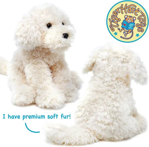 Vista 5 de TigerHart Luka The Labradoodle - Peluche de Animal de Peluche Perro Labradoodle de 12 pulgadas