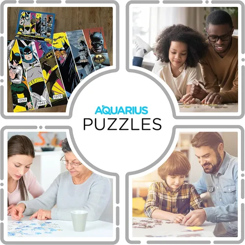 Vista 4 de AQUARIUS DC Batman Timeline Puzzle (rompecabezas de 1000 piezas) – Mercancía y coleccionables con licencia oficial de DC Comics – Sin
