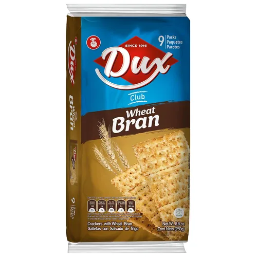 Vista 3 de Dux, Galletas de trigo, altas en fibra, disfruta en cualquier momento, 8.82 onzas, 1 caja contiene 4 bolsas, cada una con 9 paquetes individuales