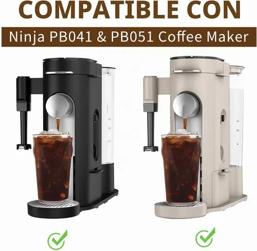 Vista 2 de Filtros de papel de café desechables para cafetera Ninja Pod & Grounds Specialty de una sola porción, 150 filtros de café compatibles con cafetera
