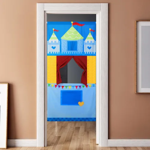 Vista 6 de VitalCozy Teatro de Marionetas para Entrada de Puerta con 2 Varillas Ajustables que se Adapta a la Mayoría de las Entradas de Puerta 67 x 31
