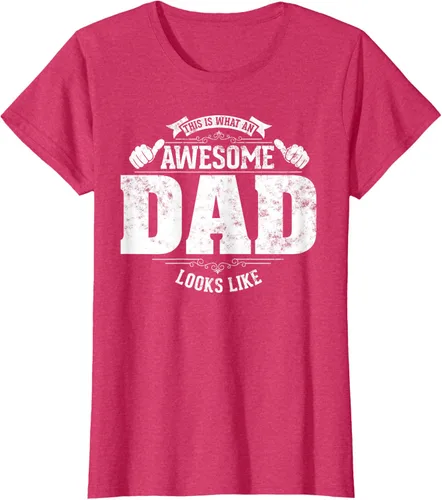 Vista 12 de This is what a awesome dad looks like vintage style design T-Shirt, Negro