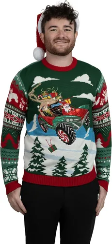 Vista 2 de Blizzard Bay - Suéter feo de Navidad para hombre, diseño de Santa