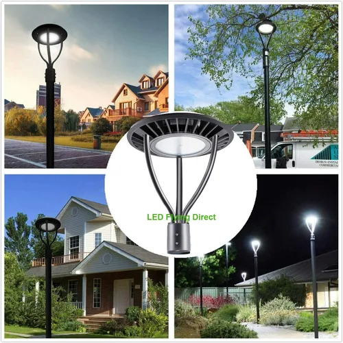Vista 8 de Luz LED superior para poste con fotocélula del atardecer al amanecer, 4 60/40/30/20W, 3000/4000/5000K, 2800-8400LM, 100-277V IP65 impermeable