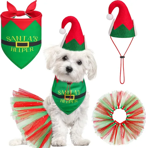 Vista 8 de SCENEREAL Suministros para fiesta de cumpleaños para perros, bandana de cumpleaños para perro, juego de collar de pajarita con números de Niño azul
