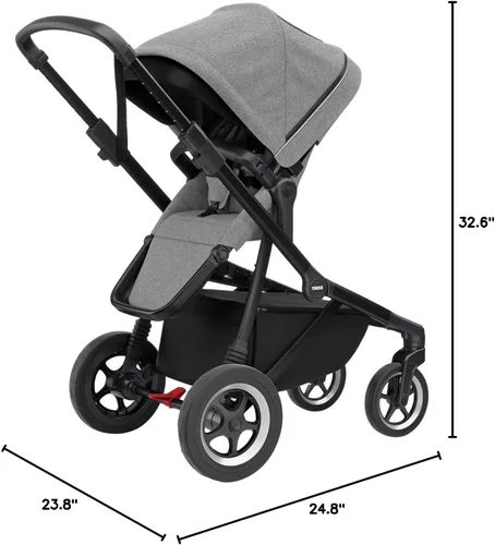 Vista 9 de Thule 11000021 Sleek Gris Melange/Negro