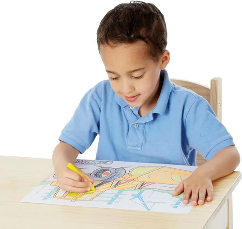 Vista 3 de Melissa & Doug Jumbo Almohadilla para colorear – Azul, Paquete de 1, Azul