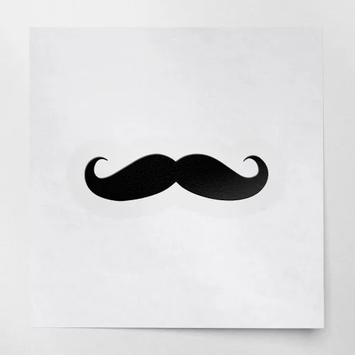 Vista 17 de 2 calcomanías de vinilo impermeables de alta calidad sin fondo para bigote en blanco (azul azul), calcomanías de vinilo impermeables de alta calidad