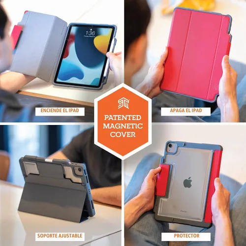 Vista 5 de STM Dux Plus para iPad Air de 11 pulgadas (M4/M3/M2/5ª/4ª generación): ultra protector, ligero con parte trasera transparente, soporte para lápiz