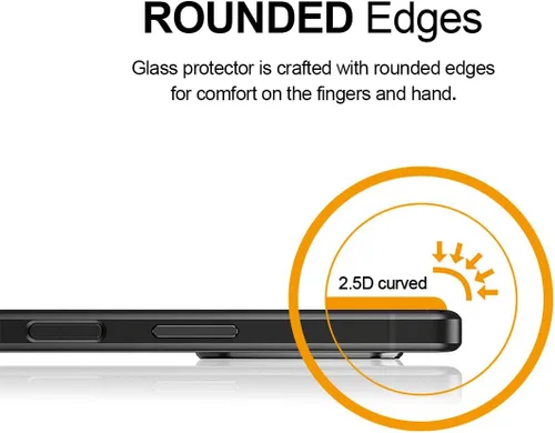 Vista 3 de Supershieldz Protector de pantalla de vidrio templado diseñado para Sony (Xperia 5 V), antiarañazos, sin burbujas