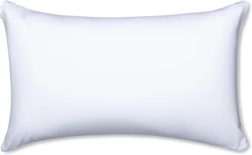Vista 133 de PILLOWY Almohada Decorativa de 12" x 20" - Crema Durazno: 1 PIEZA Almohada de Microperlas Premium de Lujo con Tela de Nylon/Spandex 85/15. Siempre