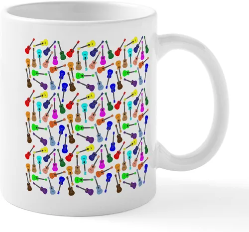 Vista 9 de CafePress Peace Love - Taza de café de cerámica para ukelele (11 oz (11.0 fl oz)