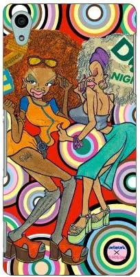 Vista 19 de MSOJ1C-ABWH-151-M827 Cute Dancers, Circle and Yellow Back Design by Artwork/for Xperia J1 Compact D5788/MVNO Smartphone (SIM Free Device)